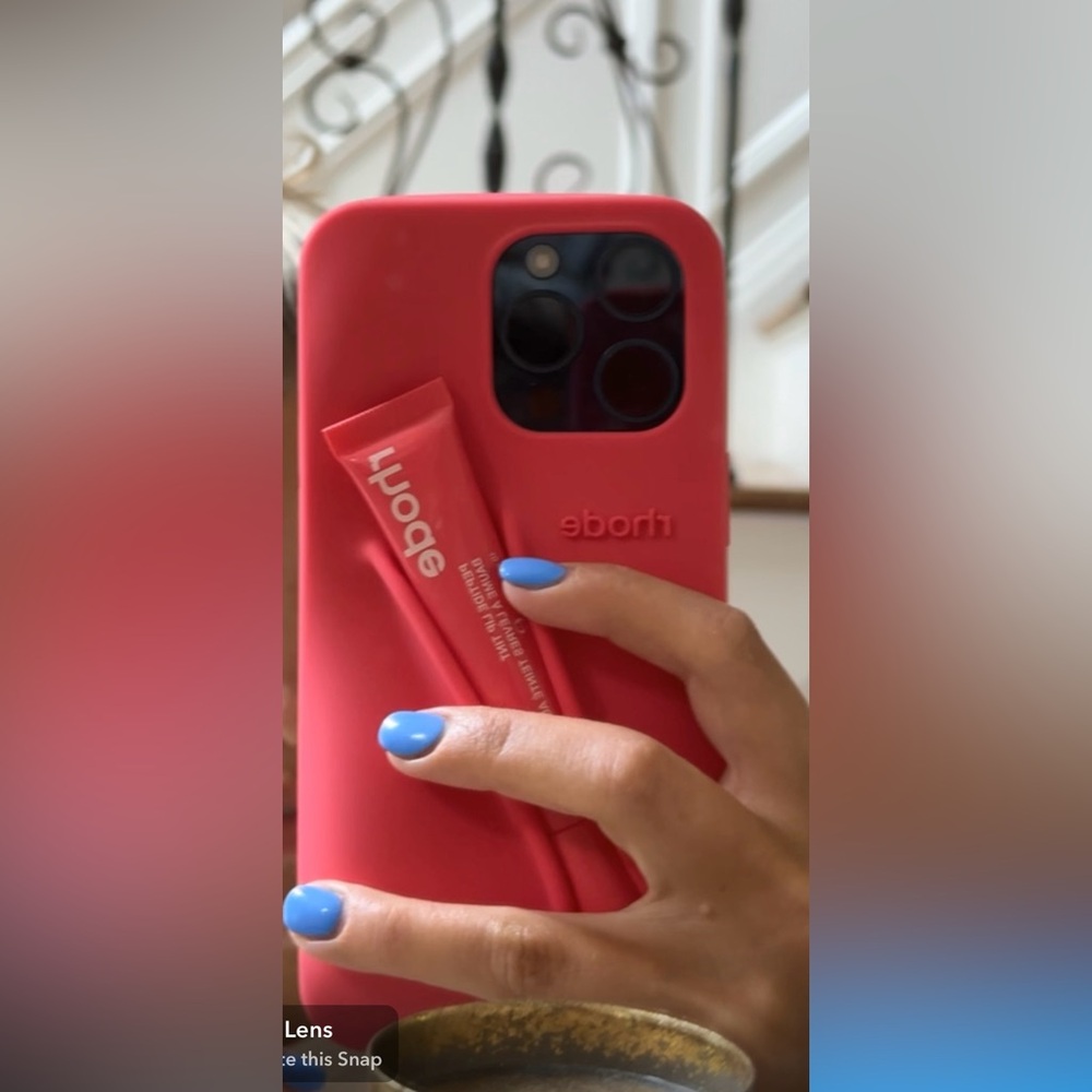 Rhode iPhone 15 pro max case and lip